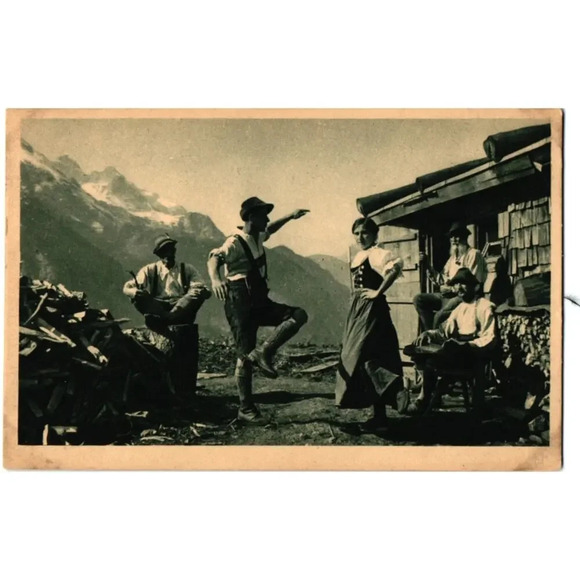 Sonntagmorgen Auf Der Alm Germany Postcard - Picture 1 of 2